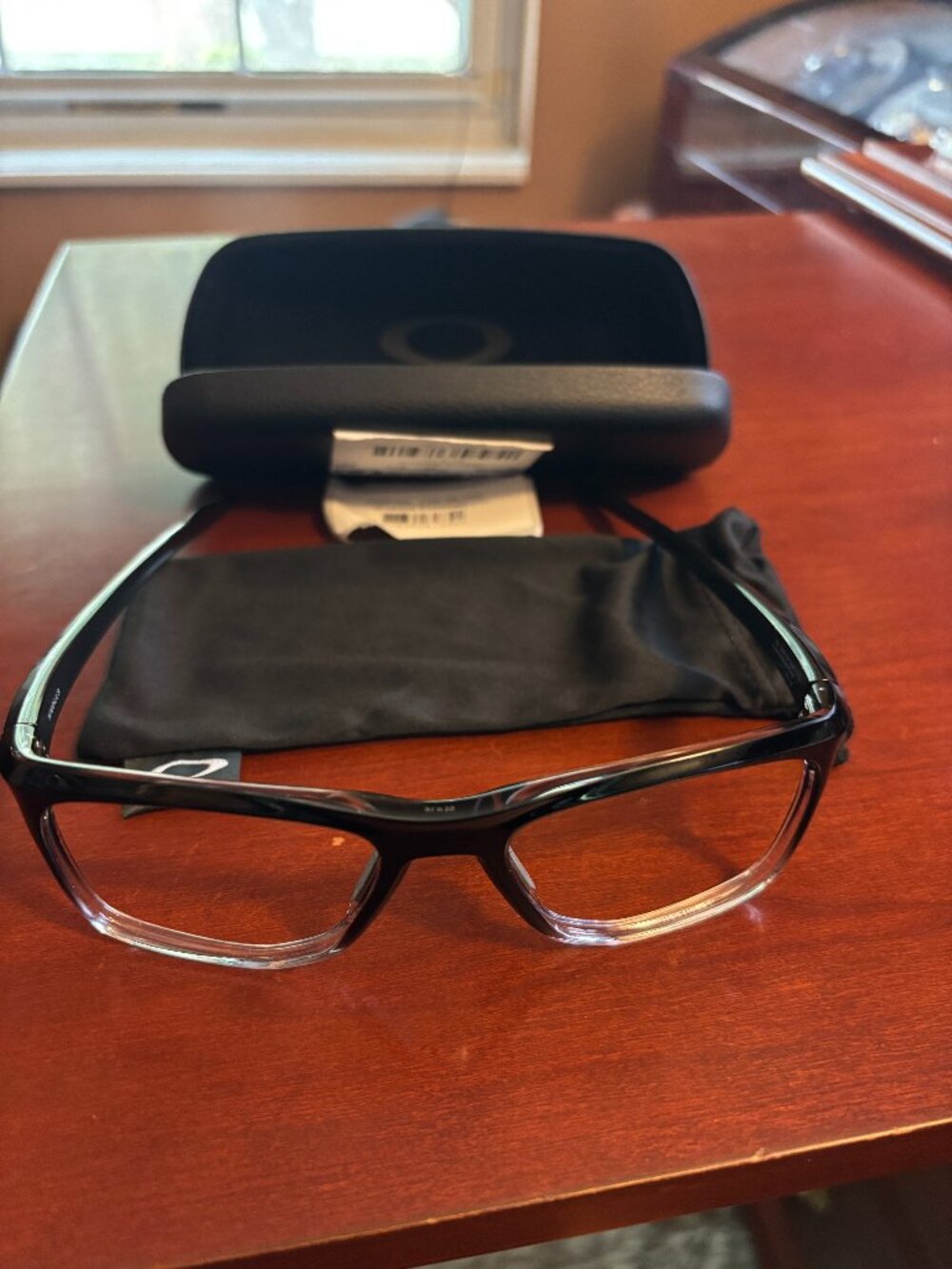 New Oakley Knolls Eyeglasses OX8144-0455 Polished Black Fade 55-18-143 Frame